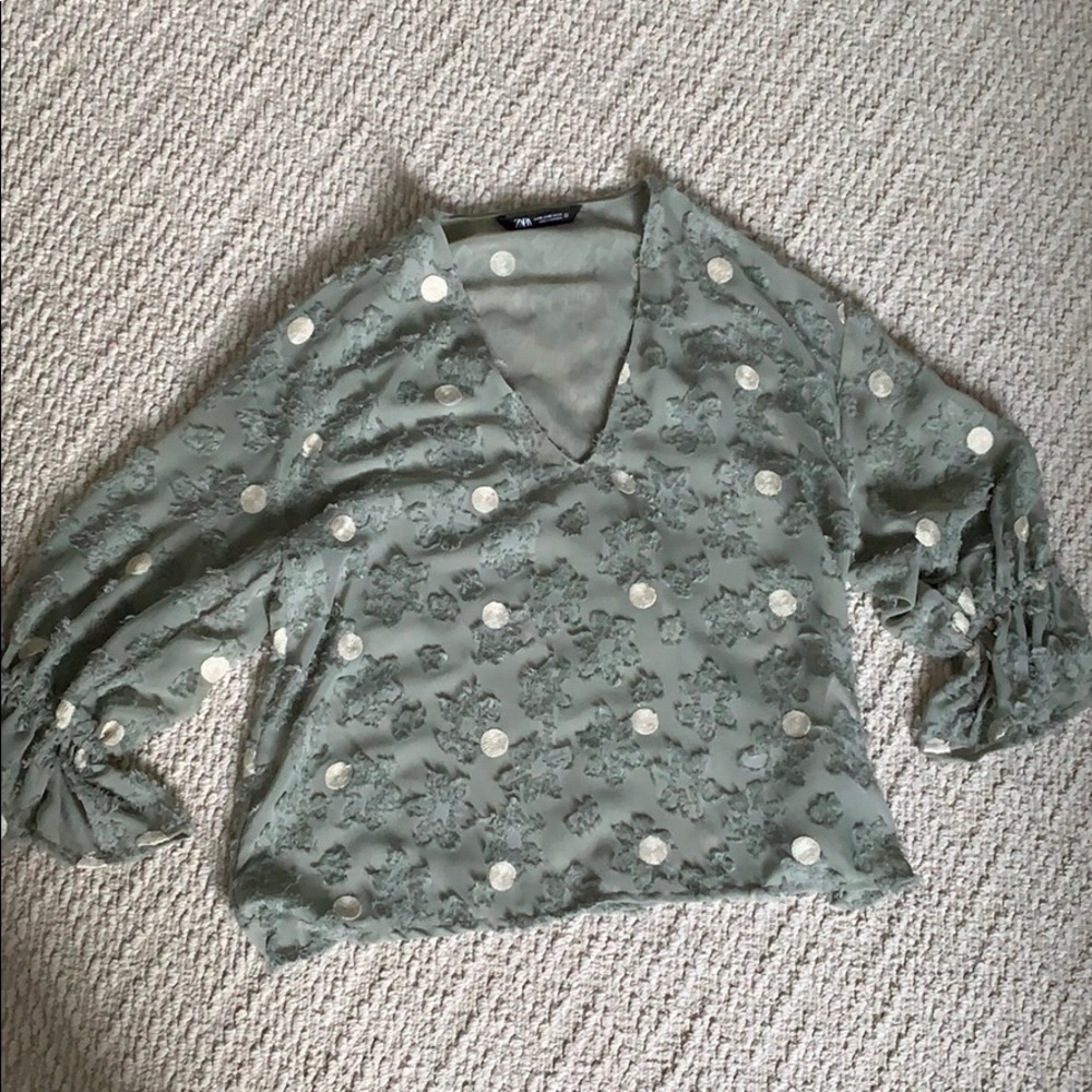 NWOT worn once current season Zara blouse